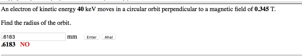 Solved An electron of kinetic energy 40 keV moves in a | Chegg.com