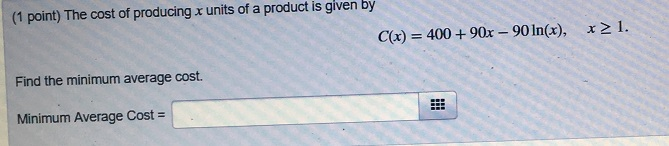 Solved The Cost Of Producing X Units Of A Product Is Given Chegg