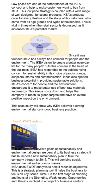 ikea swot analysis and sustainable business planning