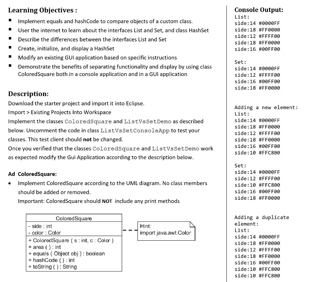 What is the finished code in Java? Some code to start | Chegg.com