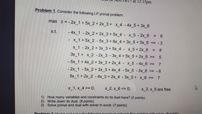 Solved 10 1007 117 At 12 15pm Problem 1 Consider The