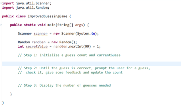 Solved Create a simple game in which the user is prompted to | Chegg.com