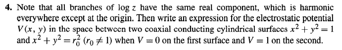 Solved 4. Note that all branches of log z have the same real | Chegg.com