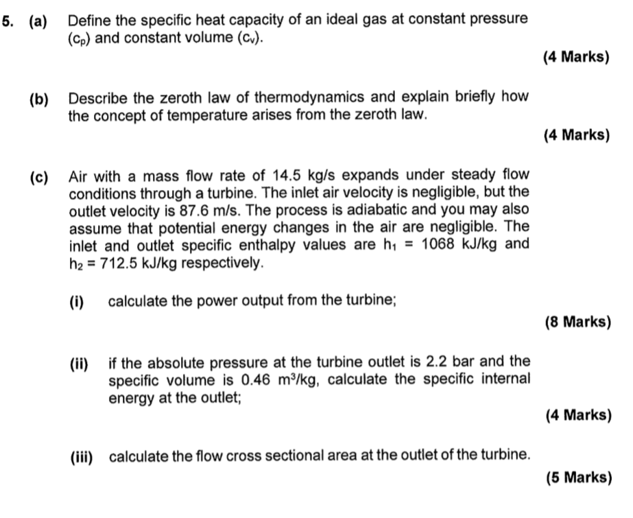 solved-5-a-define-the-specific-heat-capacity-of-an-ideal-chegg