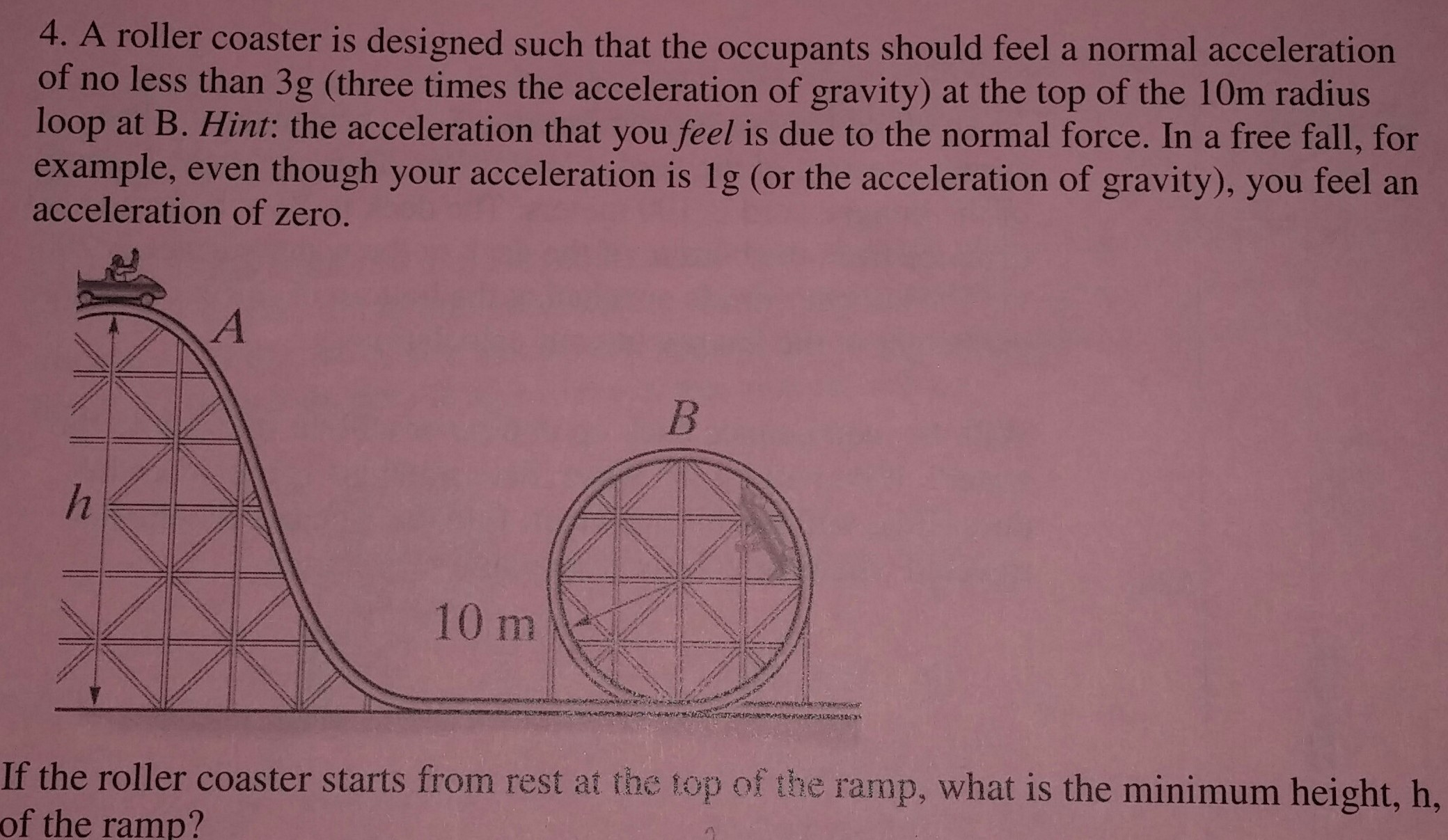 Solved A roller coaster is designed such that the occupants