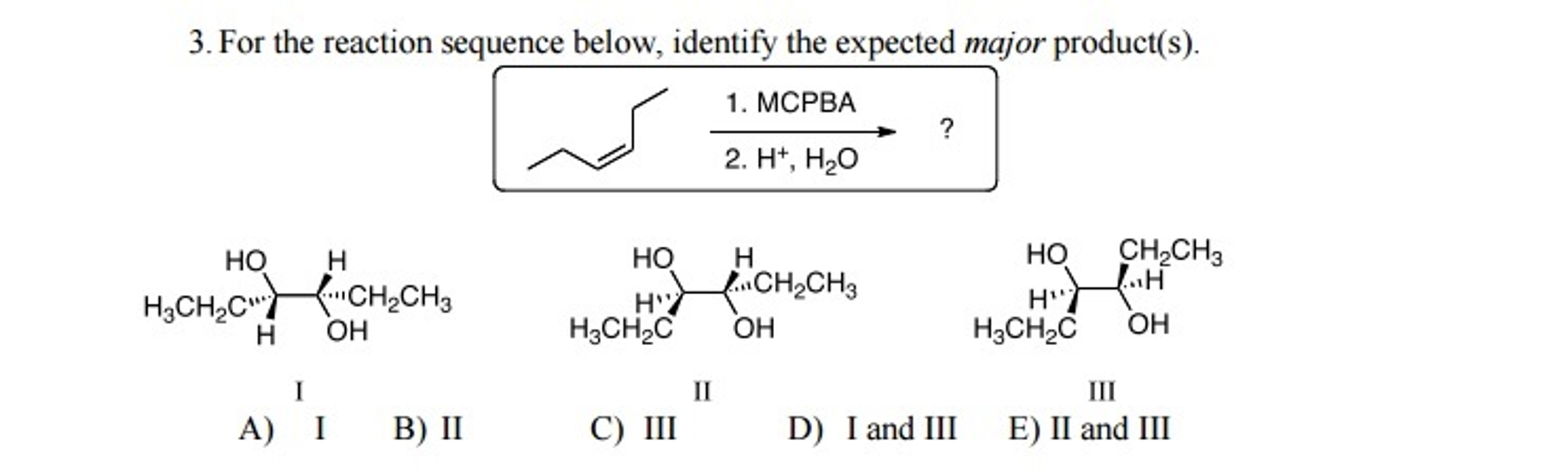 Solved For the reaction sequence below, identify the | Chegg.com