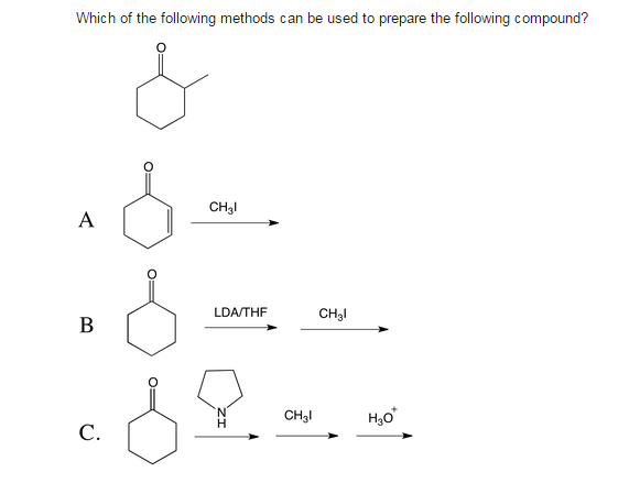 Which Of The Following Methods Can Be Used To Prepare | Chegg.com