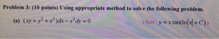 Solved Using appropriate method to solve the following | Chegg.com