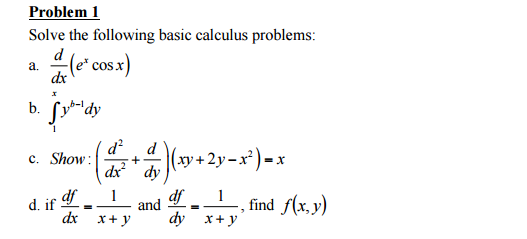 solutions for calculus problems