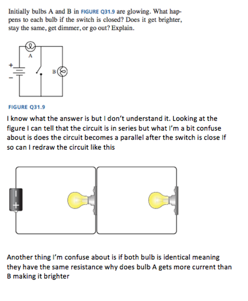 Solved Initially bulbs A and B in FIGURE Q31.9 are glowing