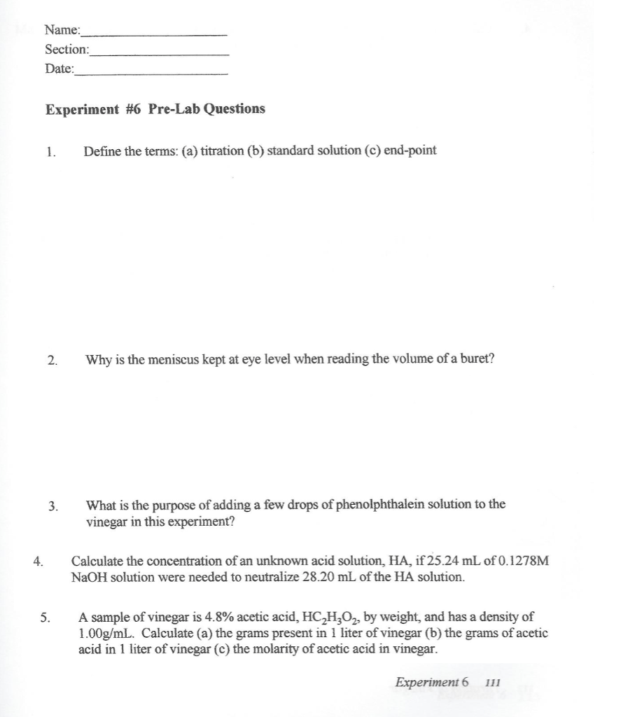 experiment 6 pre lab questions