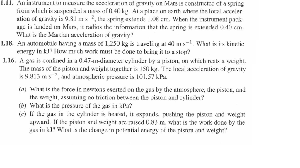 How to Calculate Acceleration Due to Gravity on Mars