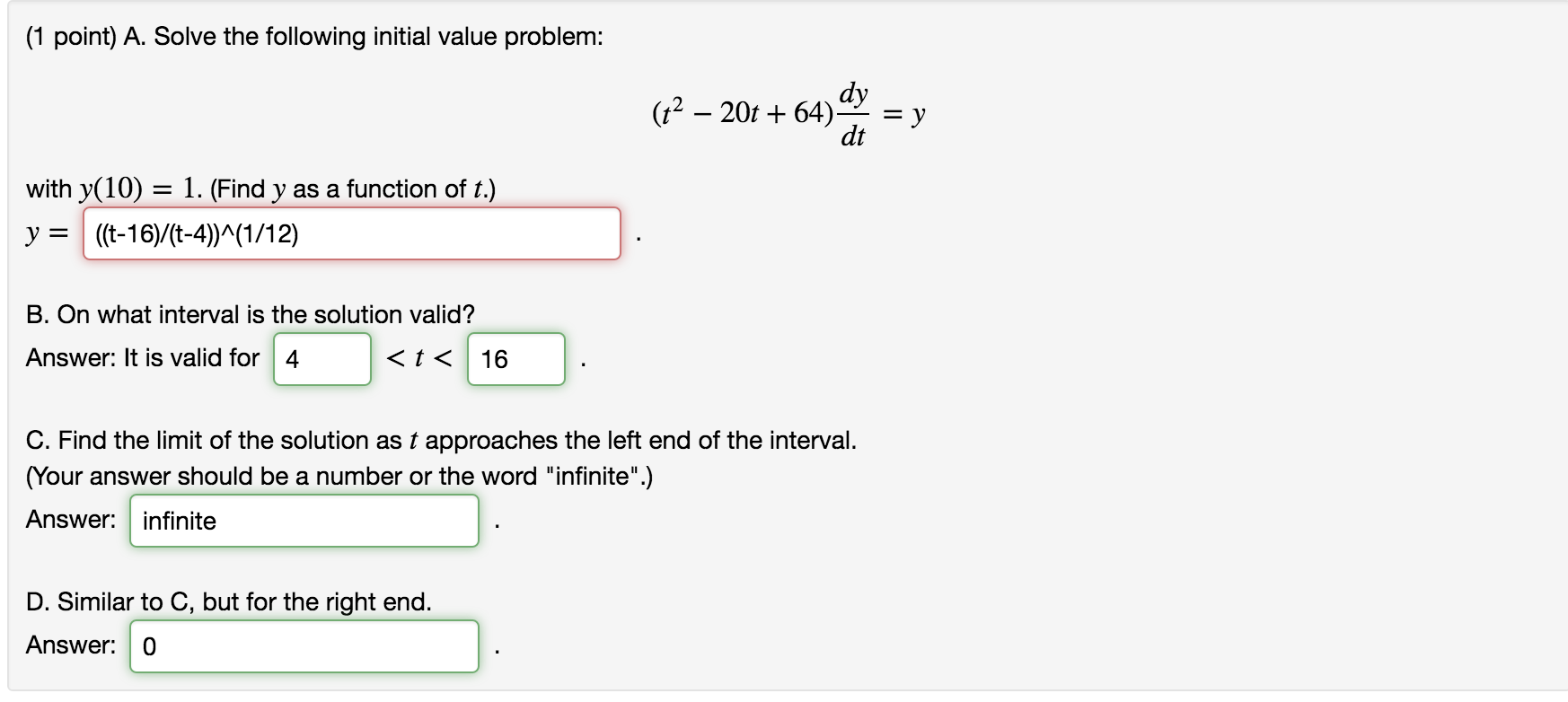 Solved Solve the following initial value problem: (t^2 - 20t | Chegg.com