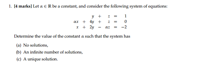 Solved Let alpha epsilon R be a constant, and consider the | Chegg.com