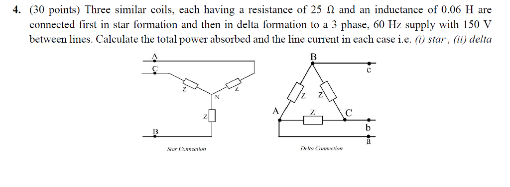 Solved Three similar coils, each having a resistance of 25 | Chegg.com