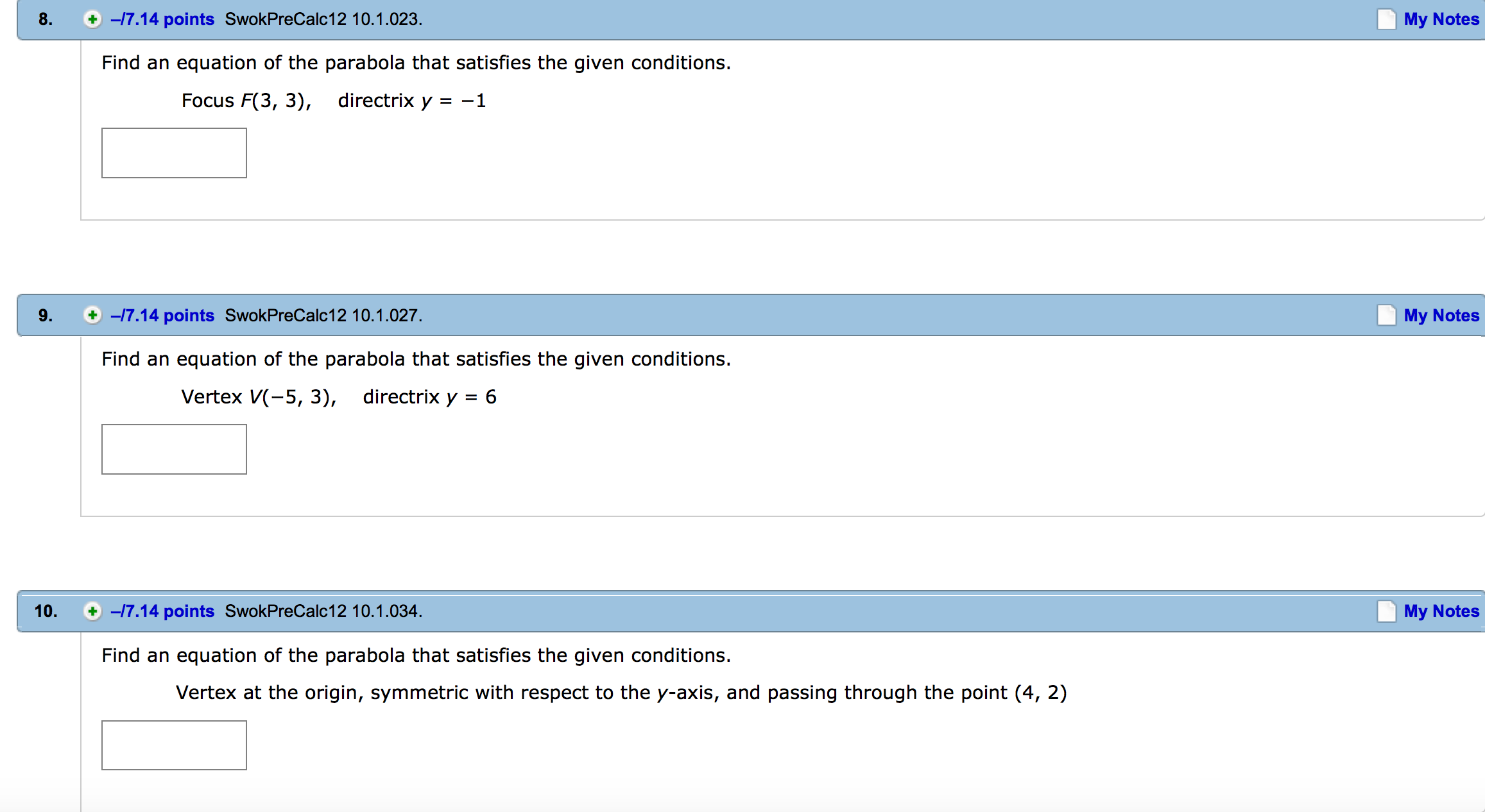 Solved Find an equation of the parabola that satisfies the | Chegg.com