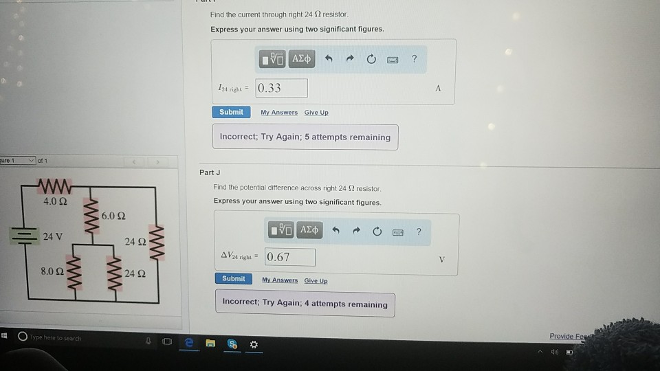 Solved Find The Current Through Right 24 Ω Resistor. Express | Chegg.com