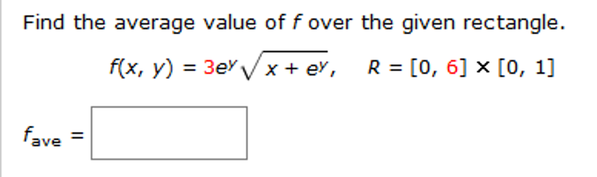 Solved Find The Average Value Of F Over The Given Rectangle