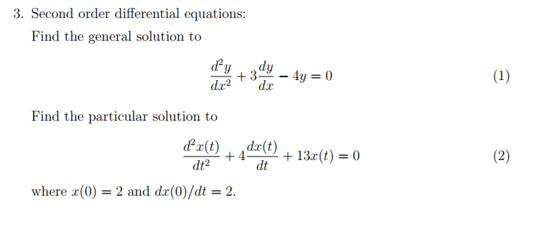 Solved Second Order Differential Equations Find The Chegg solved-second-order-differential-equations-find-the-chegg