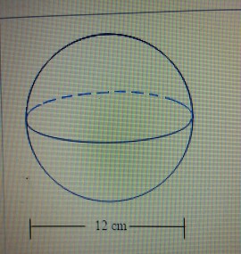 Solved determine the volume and the surface area of the | Chegg.com