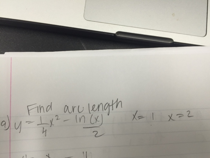solved-find-are-length-y-1-4-x-2-ln-x-2-x-1-x-2-chegg