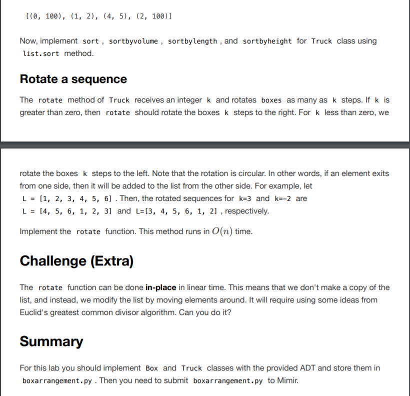 Solved In this lab, you will implement a class called Truck | Chegg.com