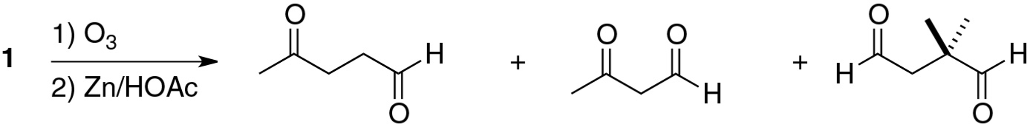 Solved Ozonolysis with a reductive workup of a terpenoid 1 | Chegg.com