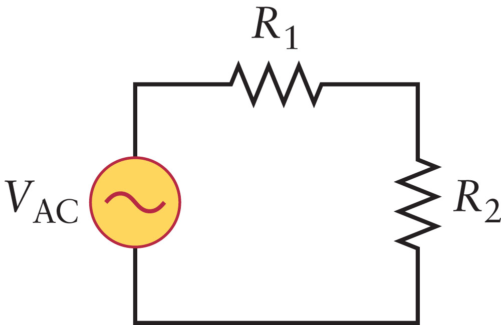 Solved Consider the AC circuit containing two resistors as