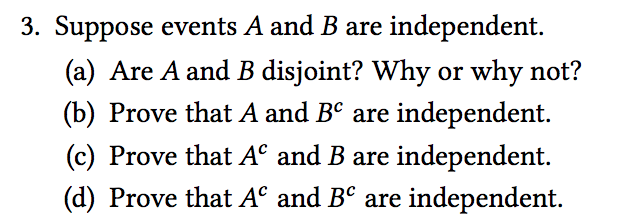 Solved S. Suppose Events A And B Are Independent. (a) Are A | Chegg.com