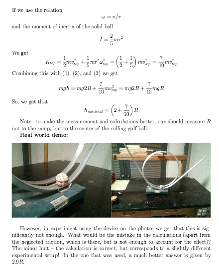 Solved The calculations are correct and the ball is too | Chegg.com