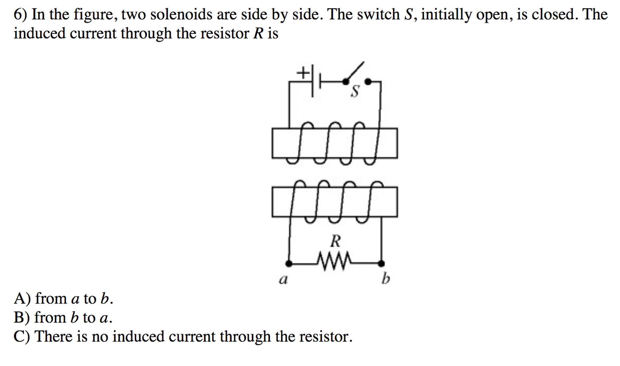 Solved In the figure, two solenoids are side by side. The
