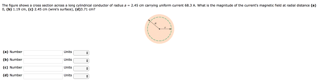 Solved The figure shows a cross section across a long | Chegg.com