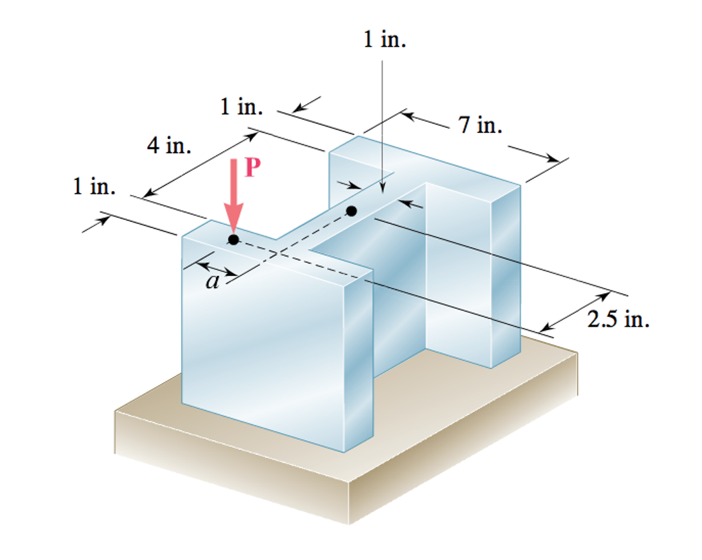 solved-a-horizontal-load-p-of-magnitude-104-kn-is-applied-to-chegg