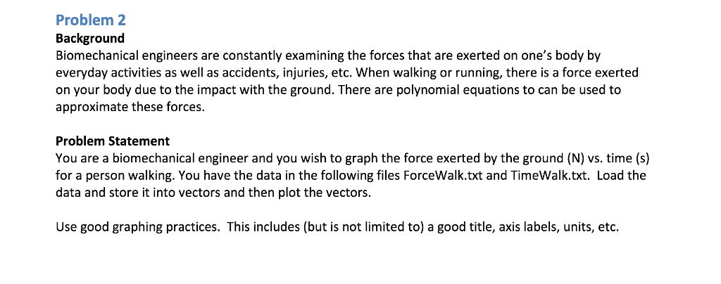 Solved Problem 1 Background Some Experiments In Engineering Chegg