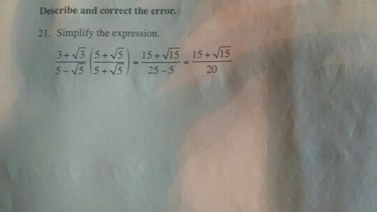 square root of 3 times square root of 5 simplified