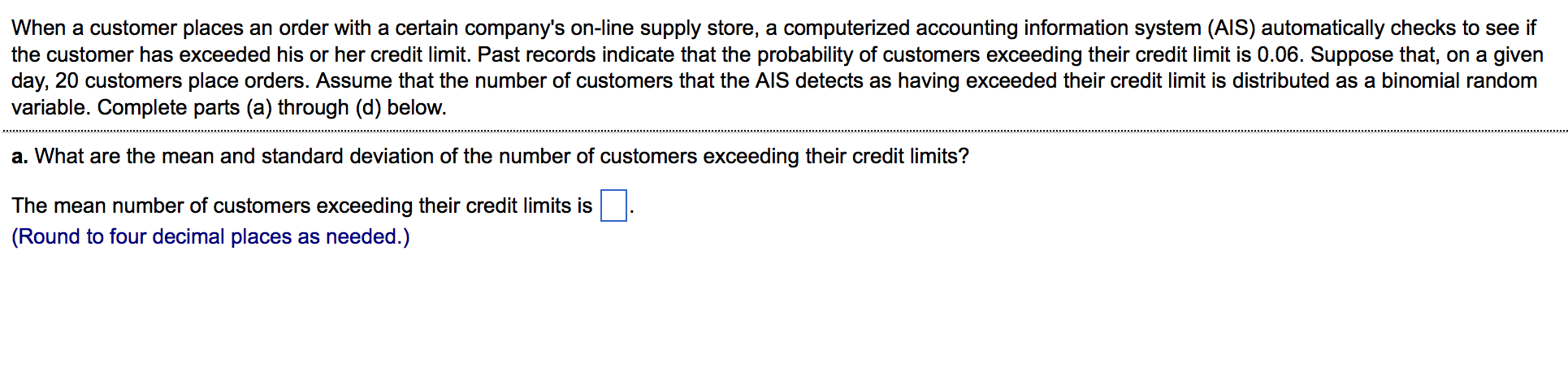 Solved When a customer places an order with a certain | Chegg.com