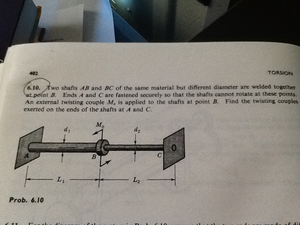 Two Shafts AB And BC Of The Same Material But | Chegg.com