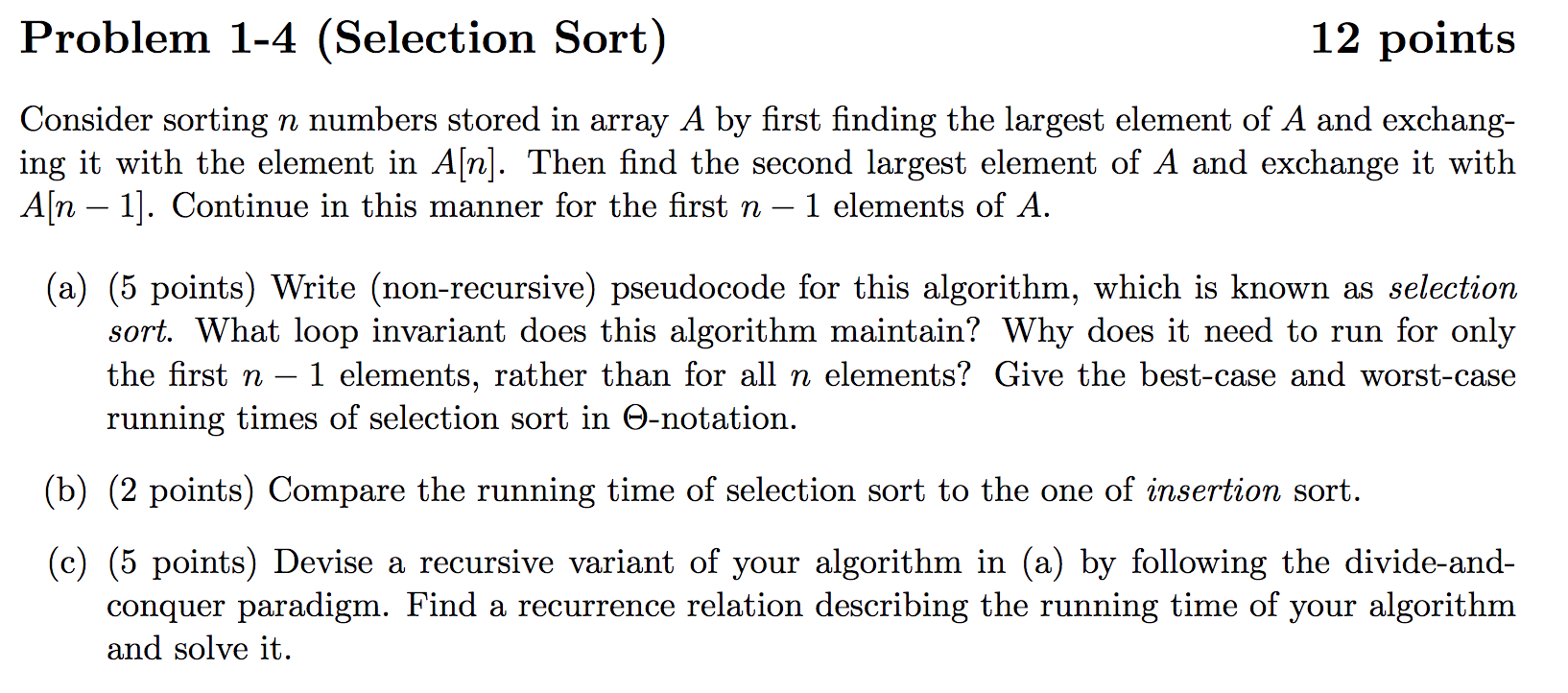 solved-consider-sorting-n-numbers-stored-in-array-a-by-f