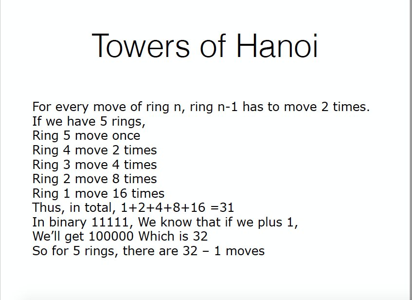 chegg code hanoi towers