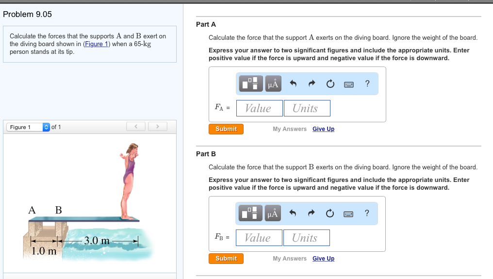 Solved Problem 9.05 Part A Calculate the forces that the | Chegg.com