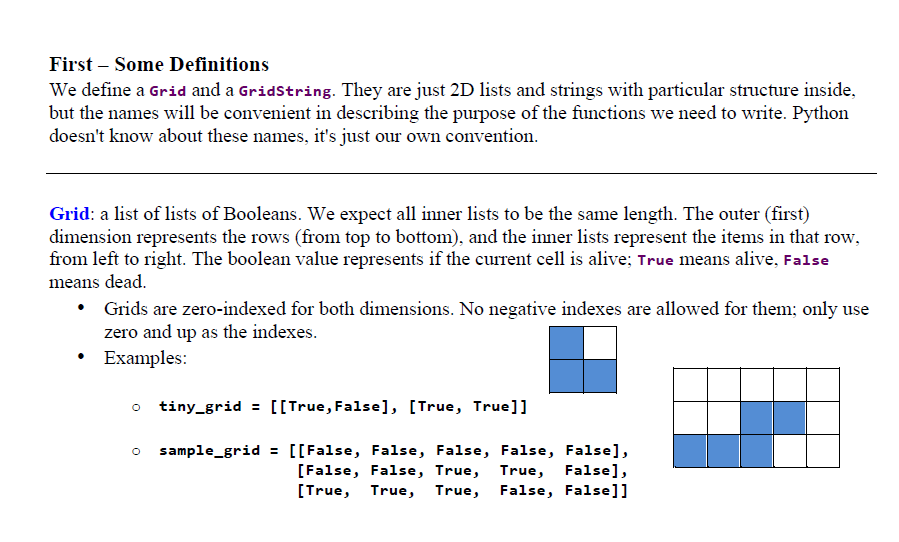 Solved First - Some Definitions We define a Grid and a | Chegg.com