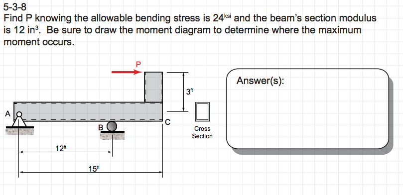 how to calculate allowable bending stress