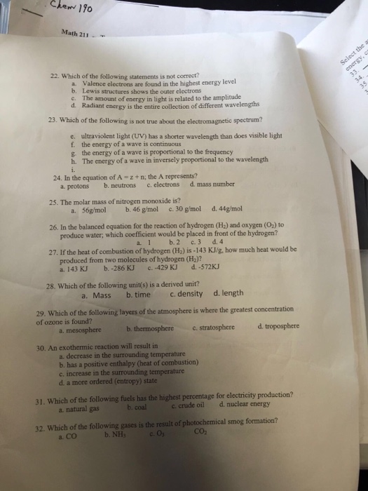 Solved Which of the following statements is not correct?