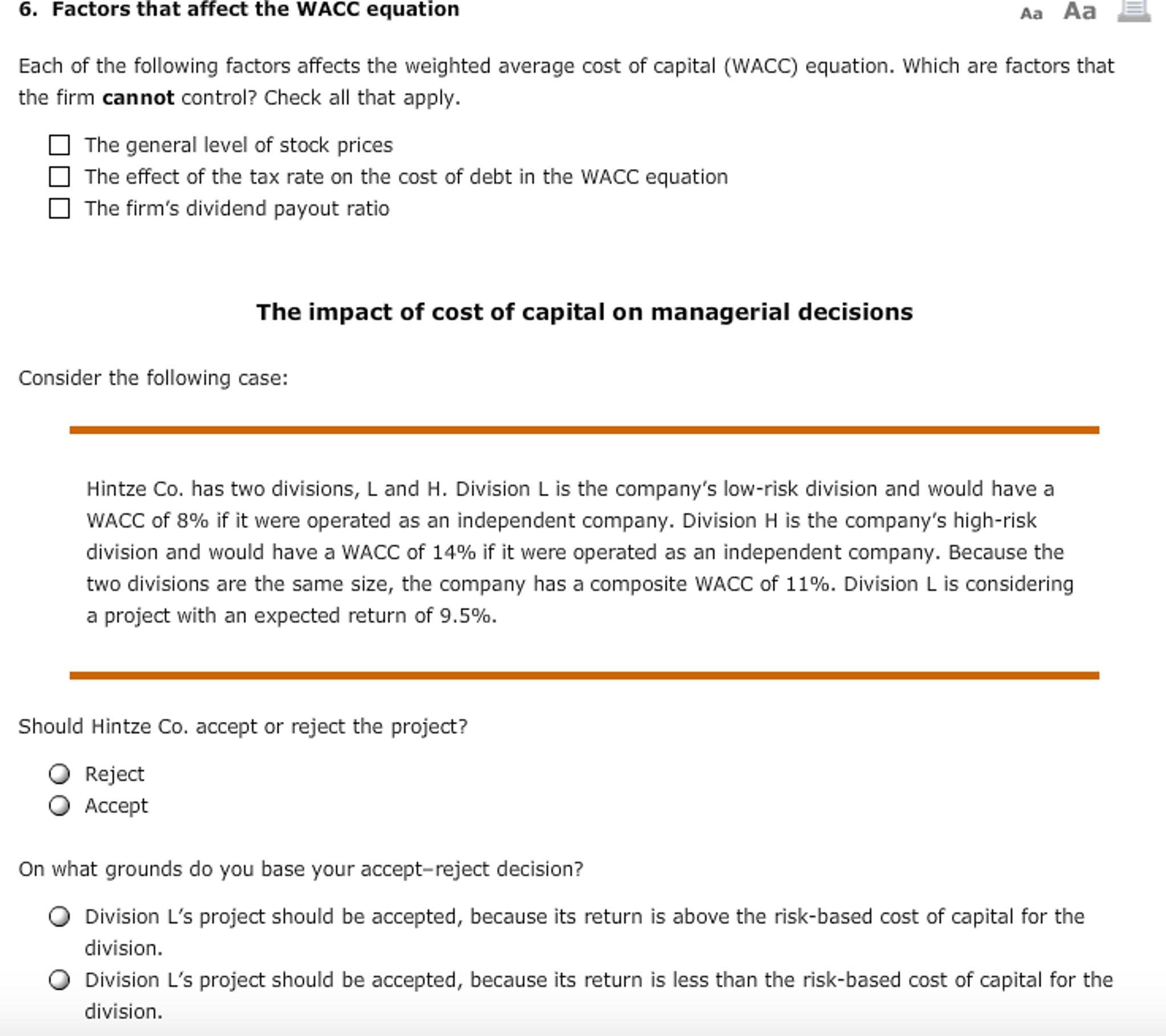 solved-each-of-the-following-factors-affects-the-weighted-chegg