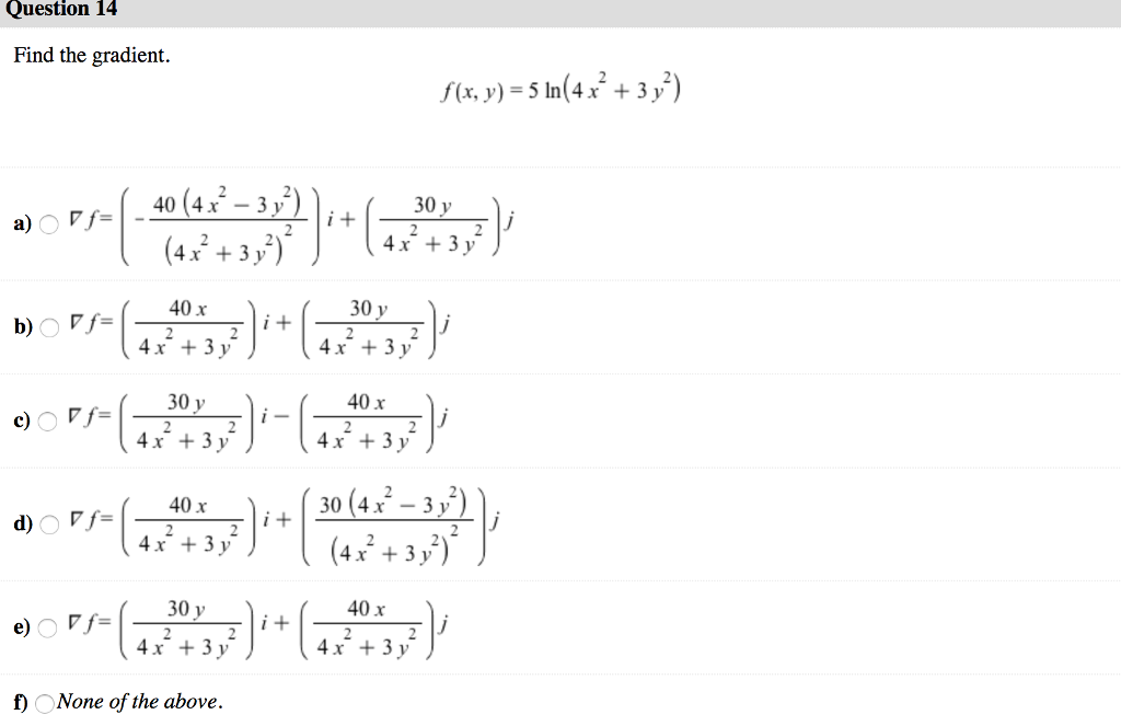 solved-find-the-gradient-f-x-y-5-ln-4x-2-3y-2-chegg