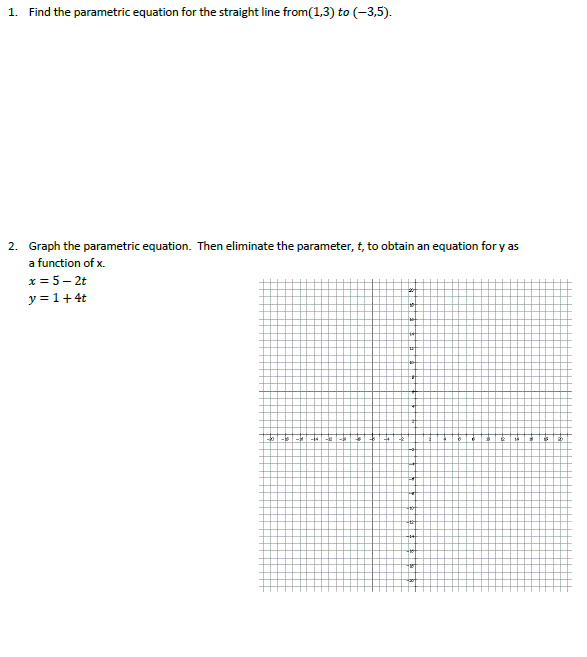 parametric form of equation of straight line