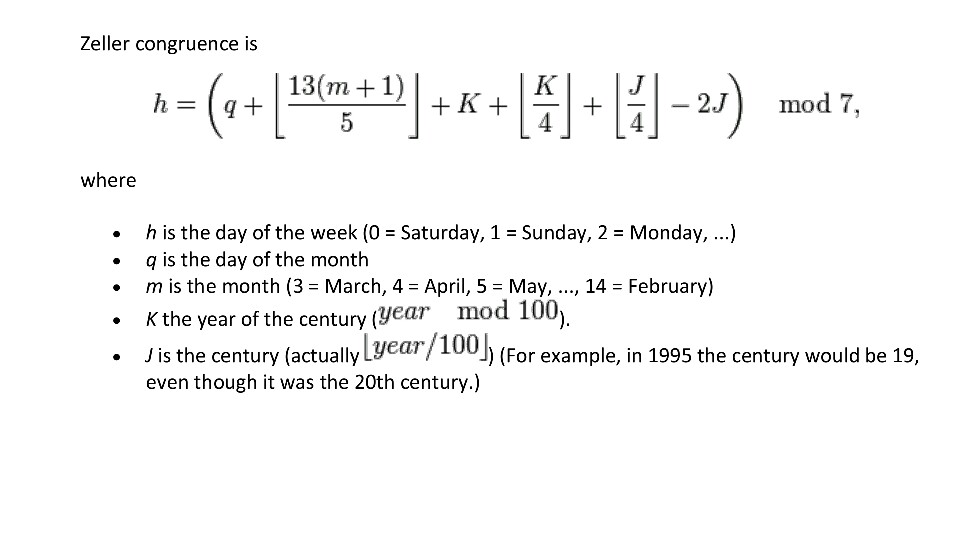 C++ Write A Function DayOfWeek That Returns A Stri...