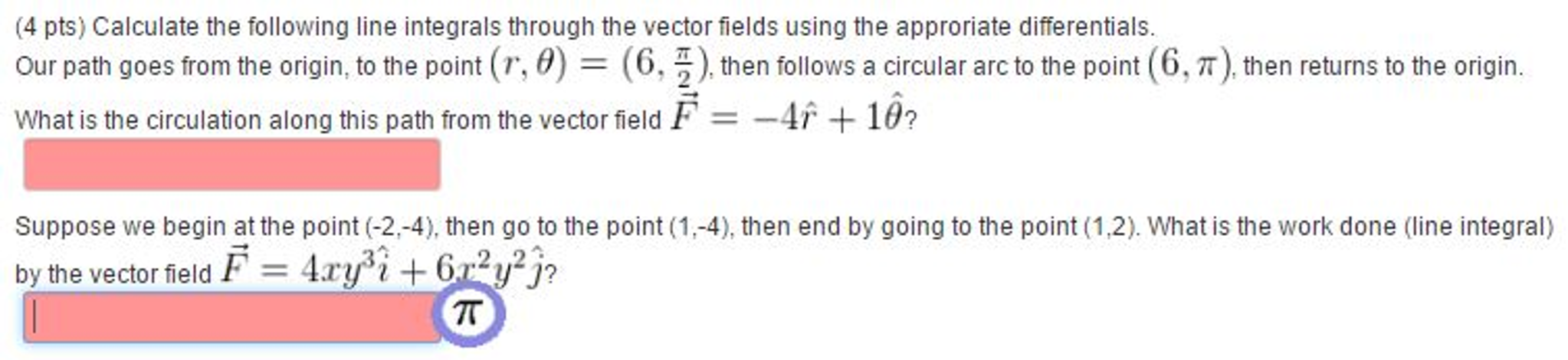Solved Calculate The Following Line Integrals Through The Chegg Solved Calculate The Following Line Integrals Through The Chegg