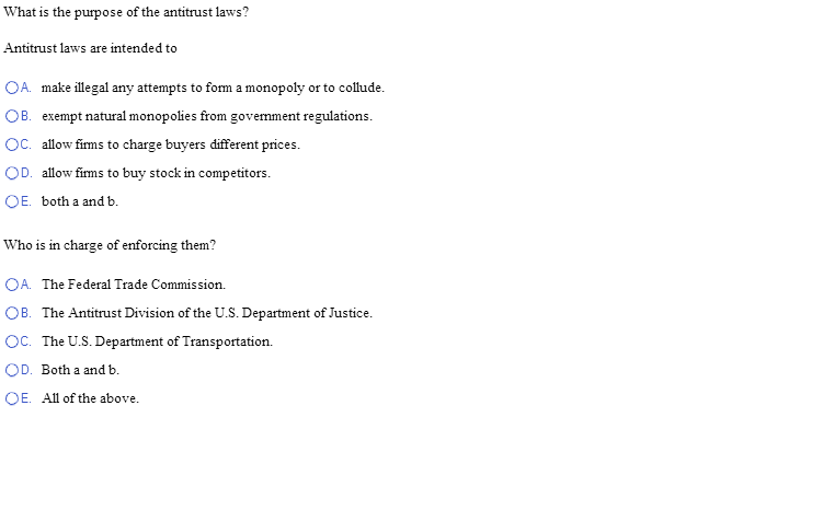 Solved What Is The Purpose Of The Antitrust Laws Antitrust Chegg Solved What Is The Purpose Of The Antitrust Laws Antitrust Chegg