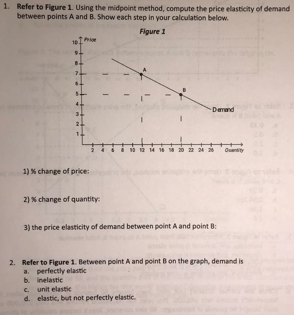 Elasticity Of Demand Midpoint Formula